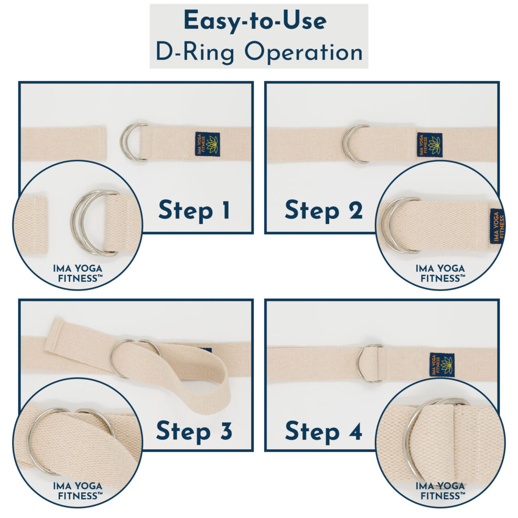 Ima Yoga Fitness - Adaptive Yoga Strap - D-Ring Operation - low res