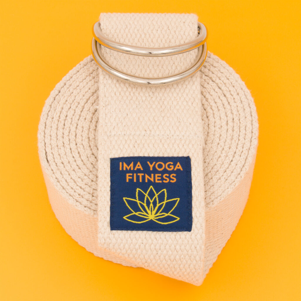 Ima Yoga Fitness - Adaptive Yoga Strap in natural undyed cotton