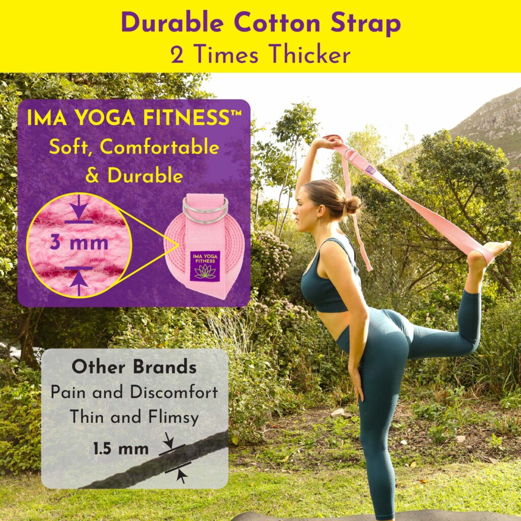 Ima Yoga Fitness - Adaptive Yoga Strap - Infographics - Pink-15
