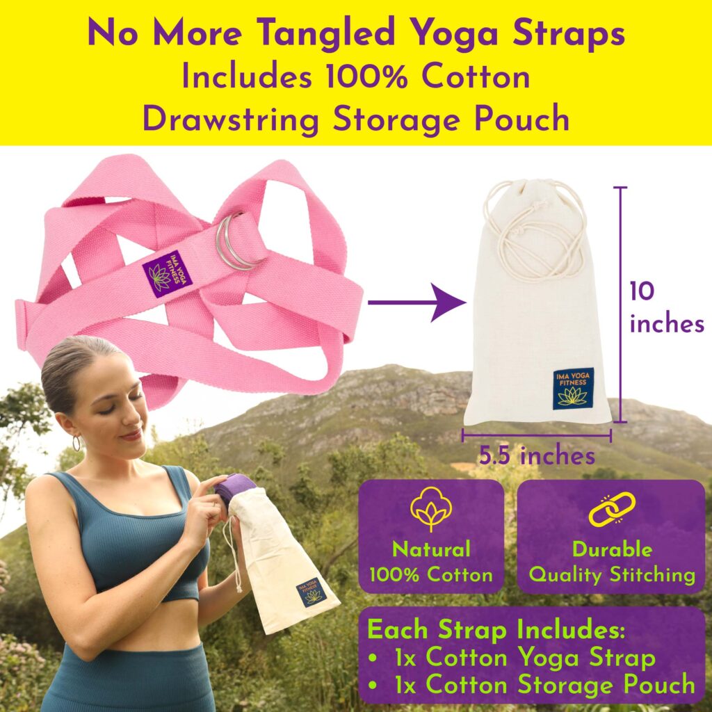 Ima Yoga Fitness - Adaptive Yoga Strap - Infographics - Pink-18