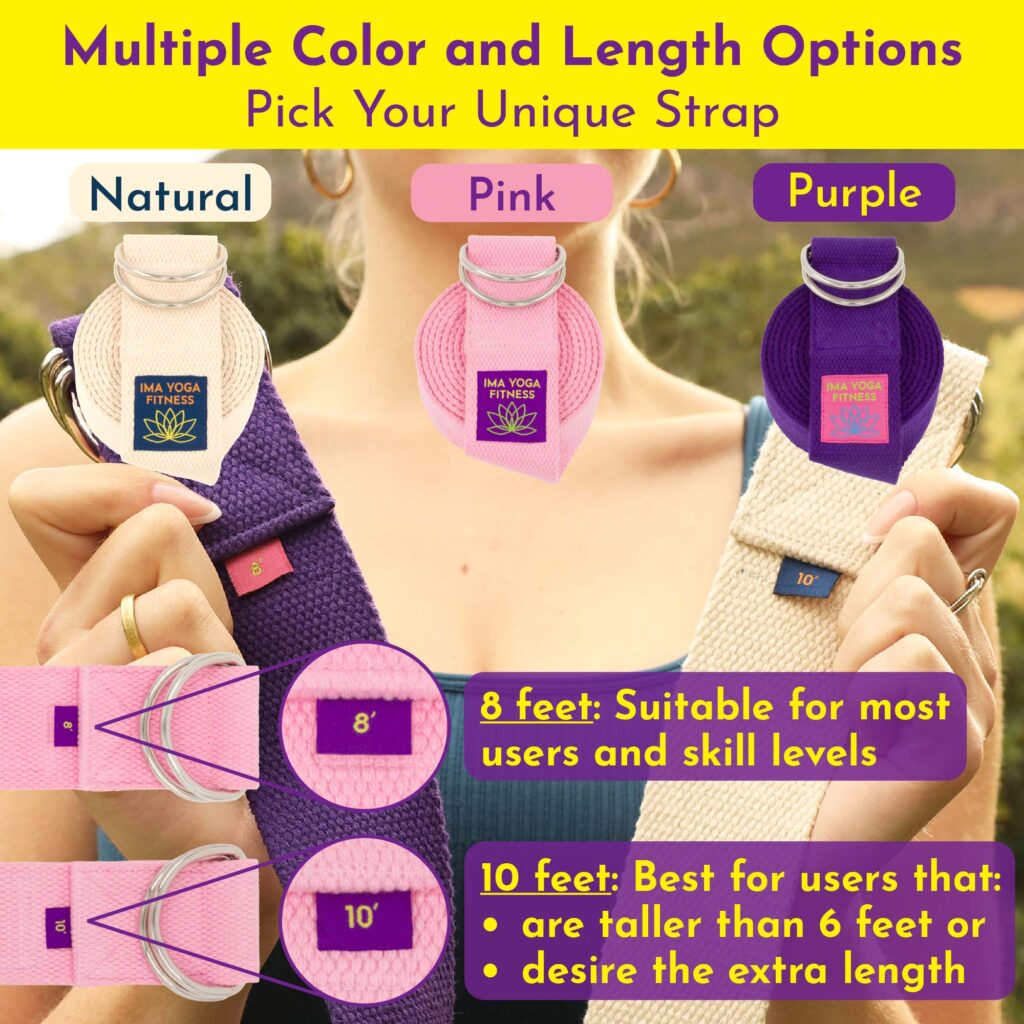 Ima Yoga Fitness - Adaptive Yoga Strap - Infographics - Pink-19