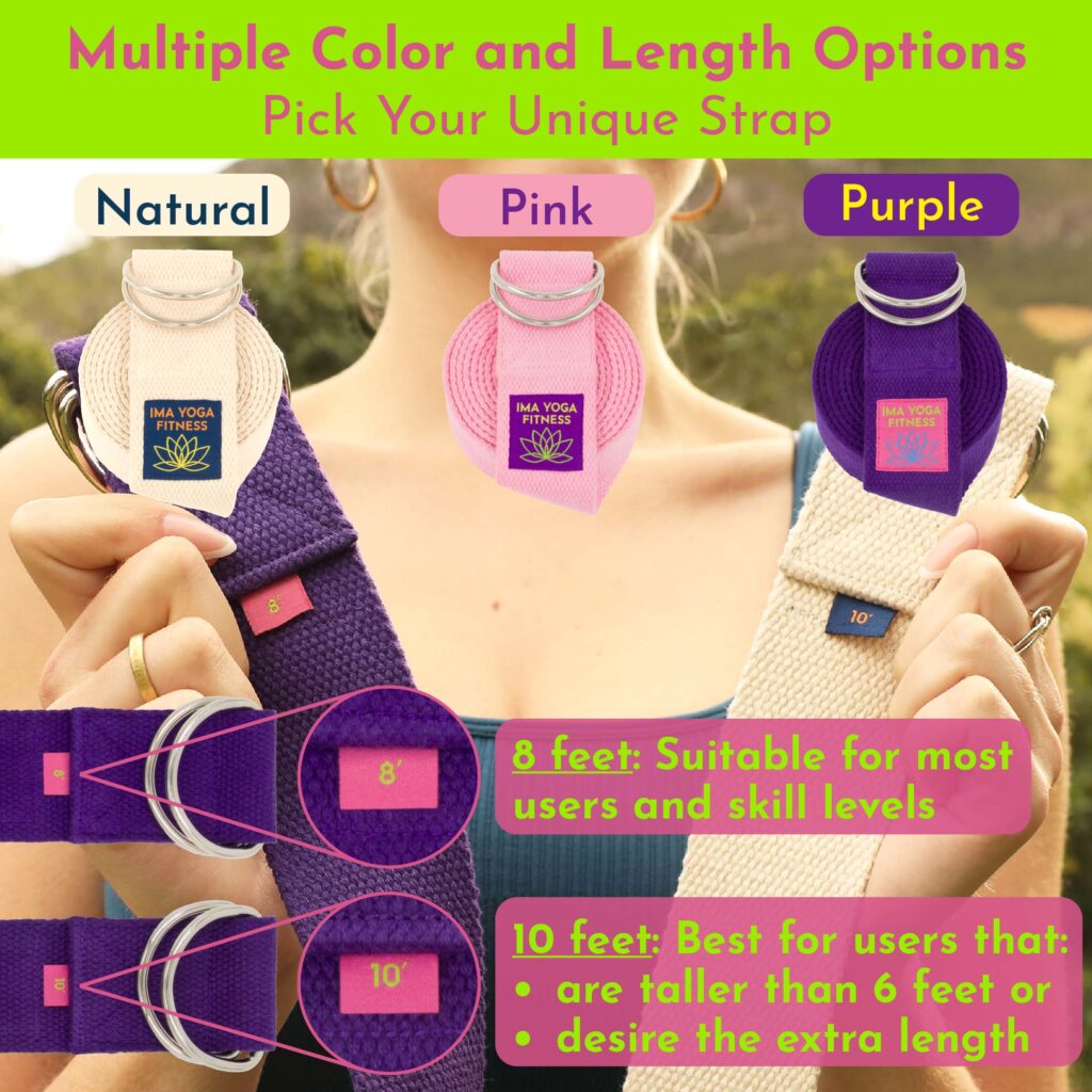 Ima Yoga Fitness - Adaptive Yoga Strap - Infographics - Purple-30