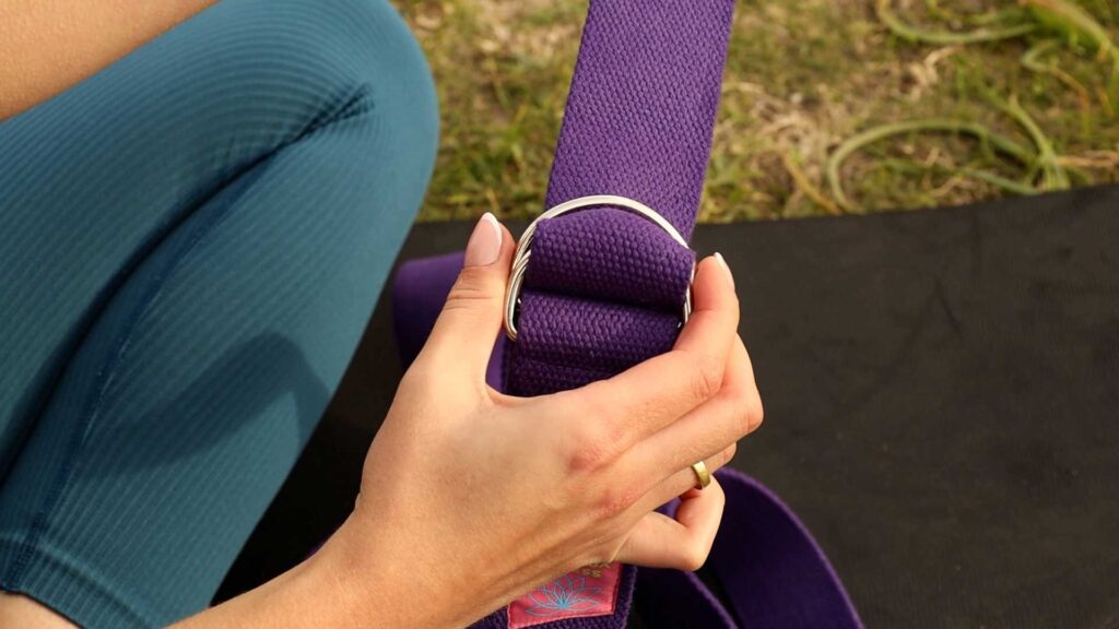 ima yoga fitness adaptive yoga strap d-ring usage