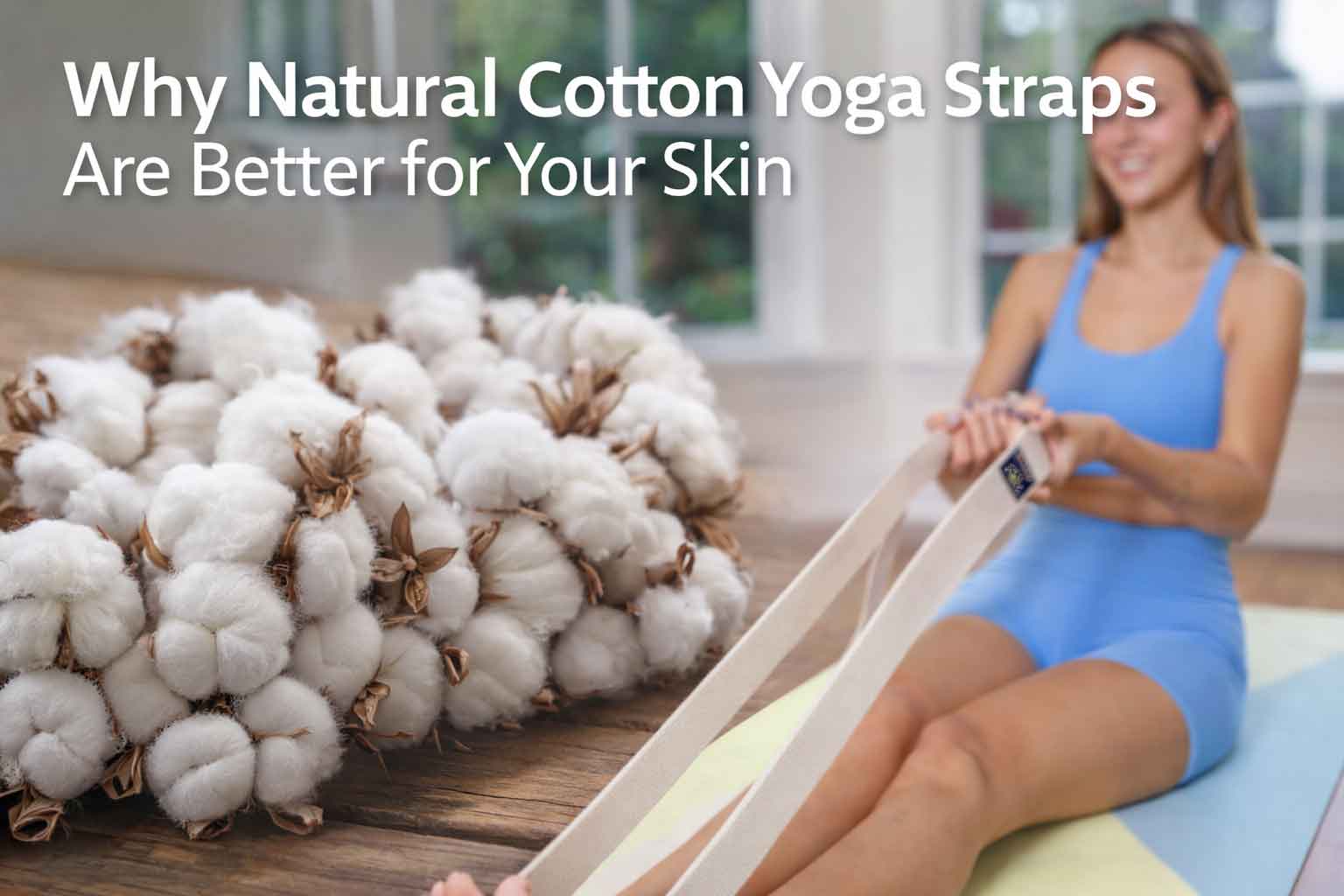 natural cotton yoga straps