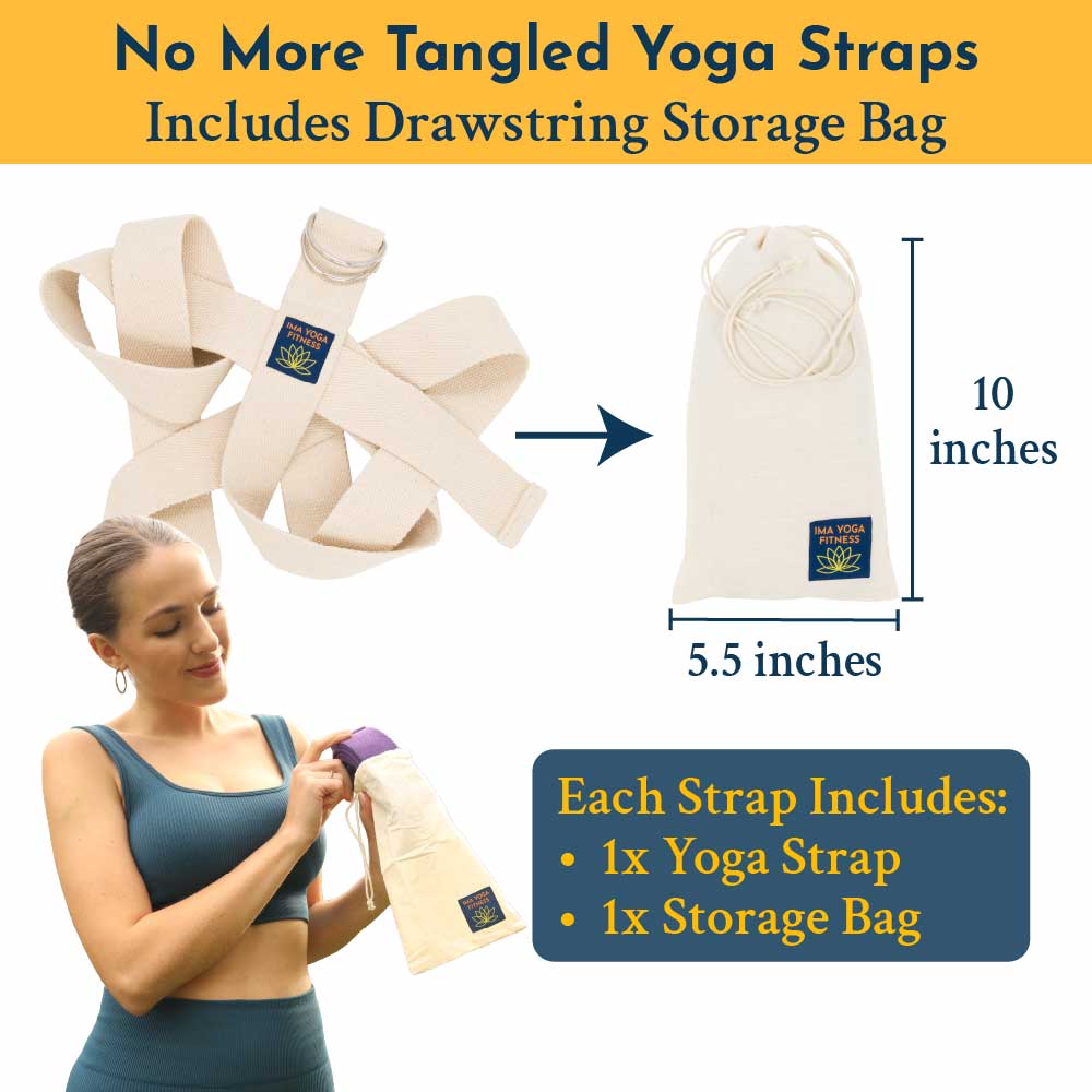 Ima Yoga Fitness - Adaptive Yoga Strap - Natural (undyed) - Image 6