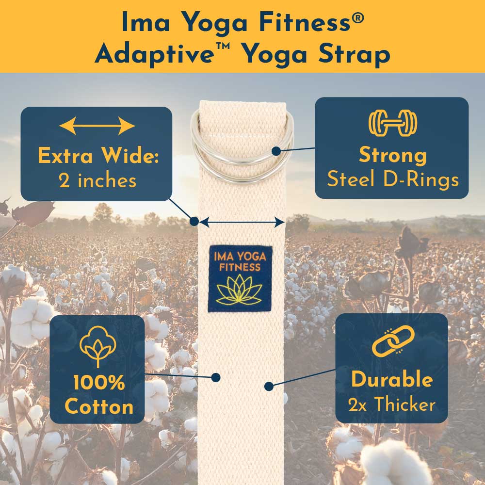 Ima Yoga Fitness - Adaptive Yoga Strap - Natural (undyed) - Image 2