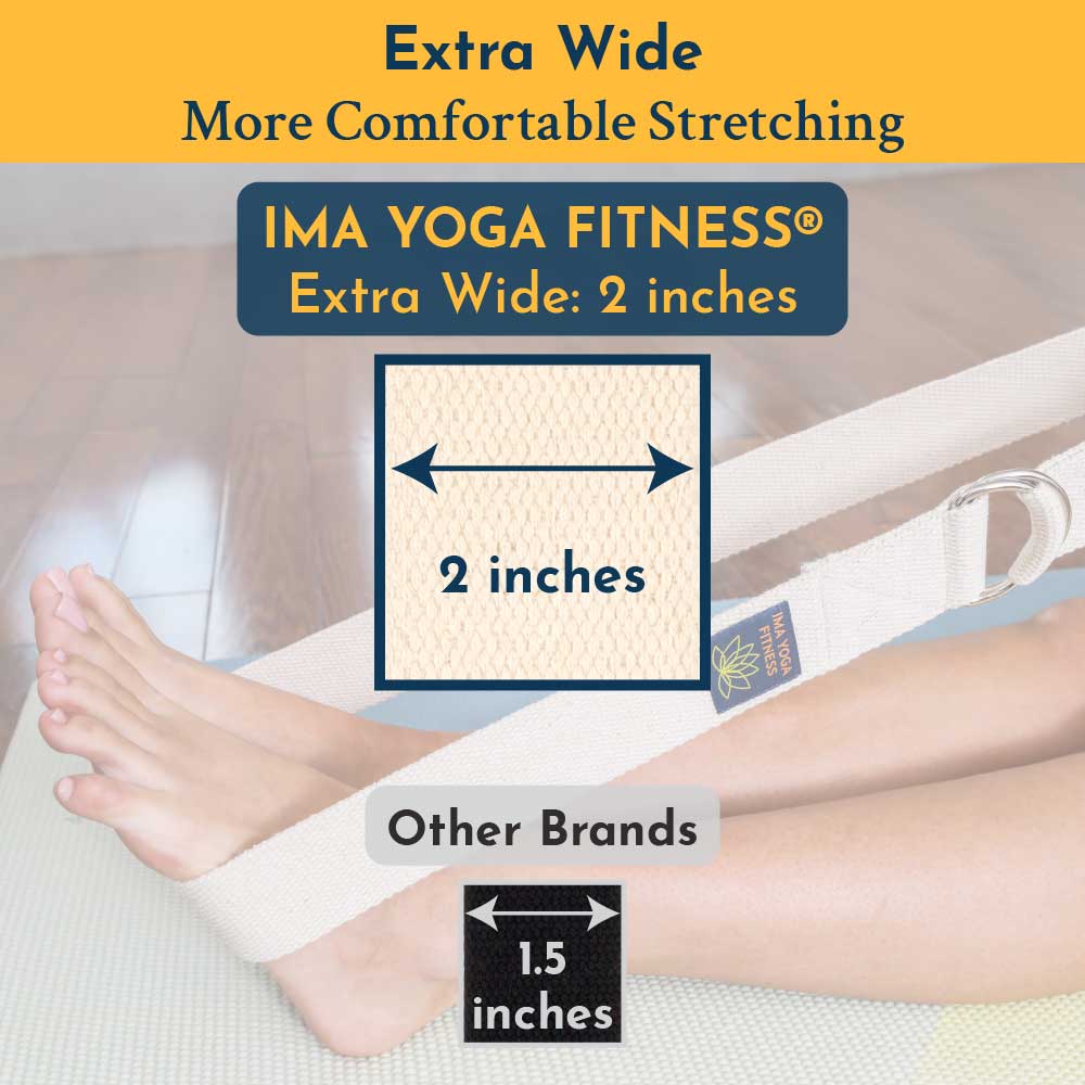 Ima Yoga Fitness - Adaptive Yoga Strap - Natural (undyed) - Image 3