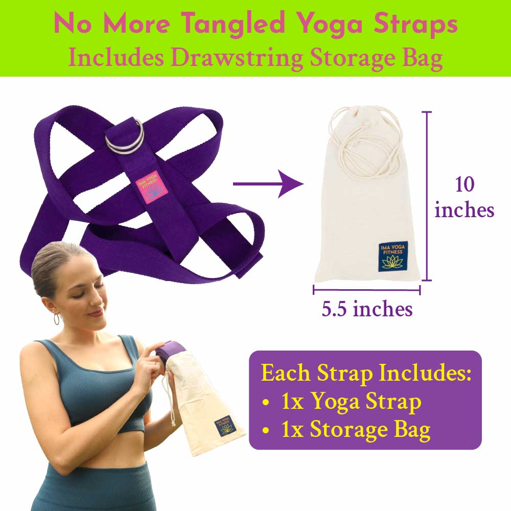 Ima Yoga Fitness - Adaptive Yoga Strap - Purple - Image 6