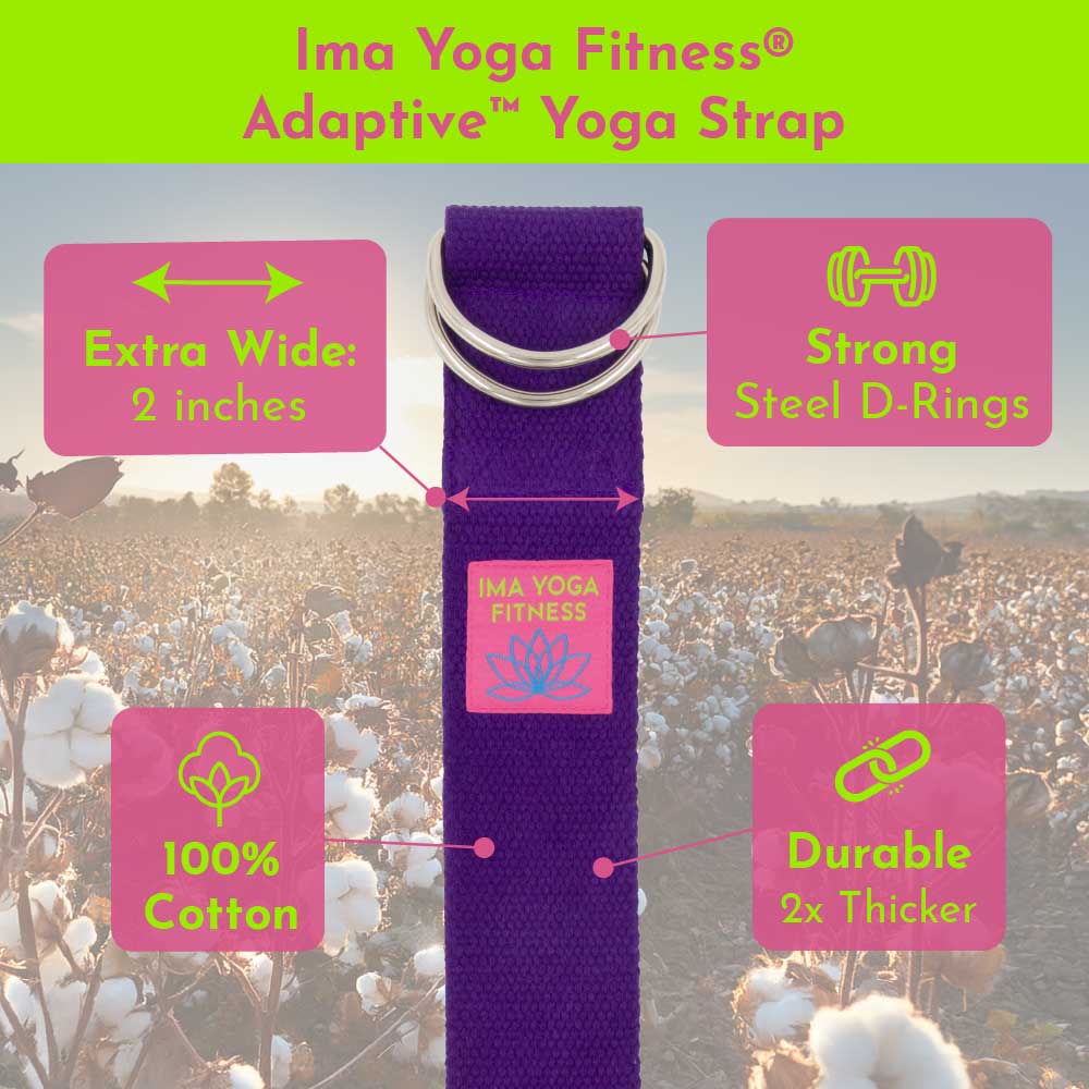 Ima Yoga Fitness - Adaptive Yoga Strap - Purple - Image 2