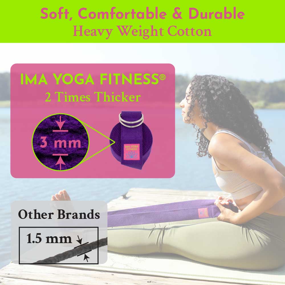 Ima Yoga Fitness - Adaptive Yoga Strap - Purple - Image 4